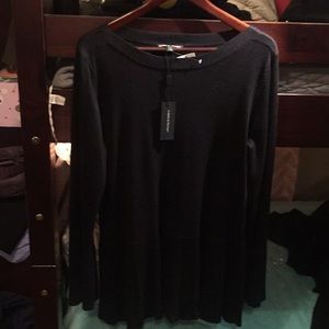 Black bell sleeve sweater